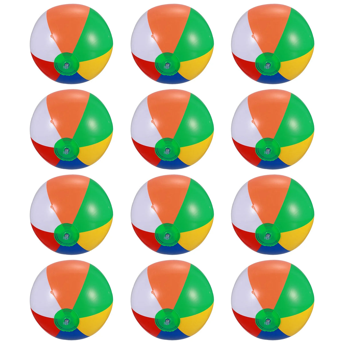 12 Pcs Inflatable Beach Balls Pool Toys J865383
