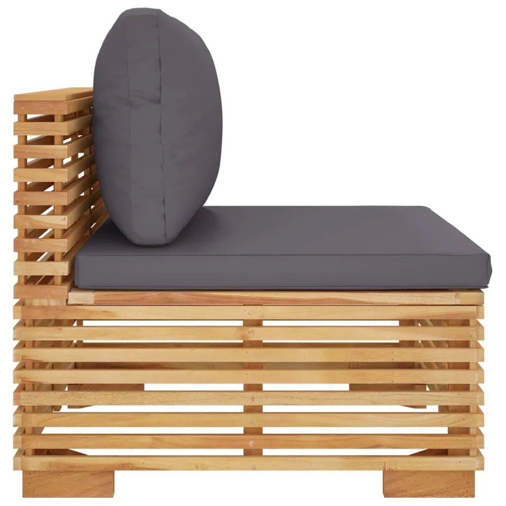 Dark Gray Teak Patio Sofa R434819