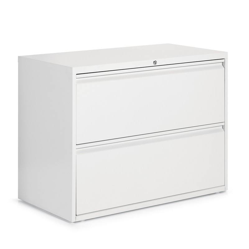 2-Drawer 36x22 Wide Lateral File Cabinet, Designer White U68578