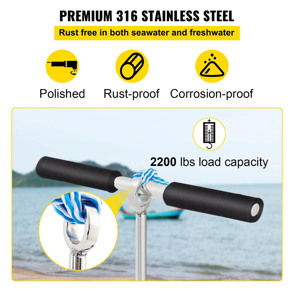 18" 316 Stainless Steel Screw Anchor with Carry Bag J514860
