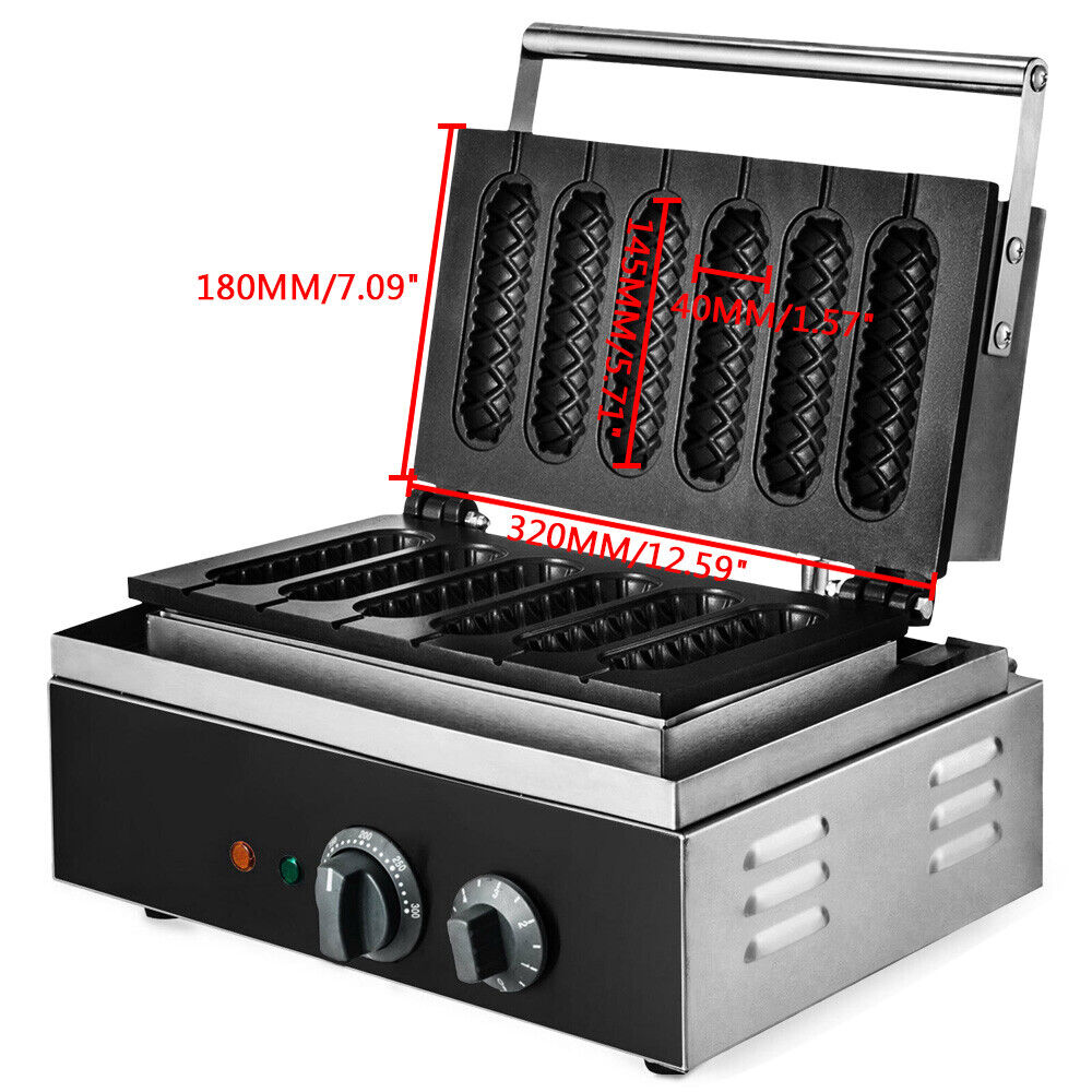 1500W 6 Slice Nonstick Electric Waffle Maker E970724
