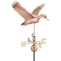Flying Duck with Arrow Weathervane - Pure Copper M412