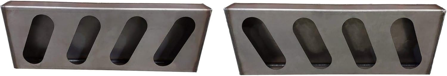 Quadruple Oval Slanted Steel Light Box, 6 Oval Lights, 1 Pair C412