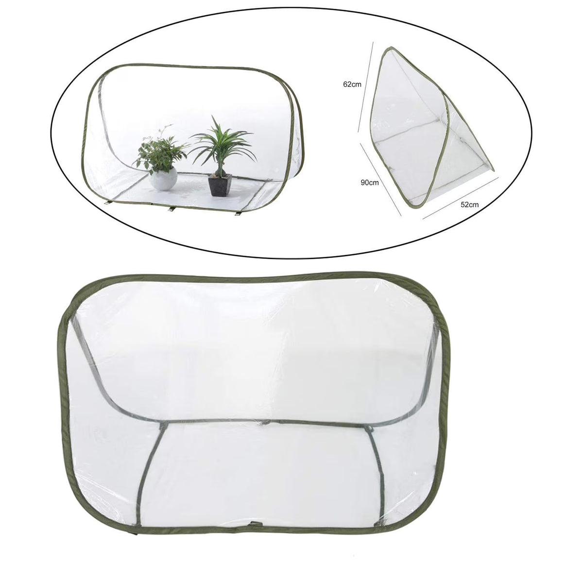 Mini Garden Greenhouse Transparent Waterproof Portable Plant Growing Tent F26697