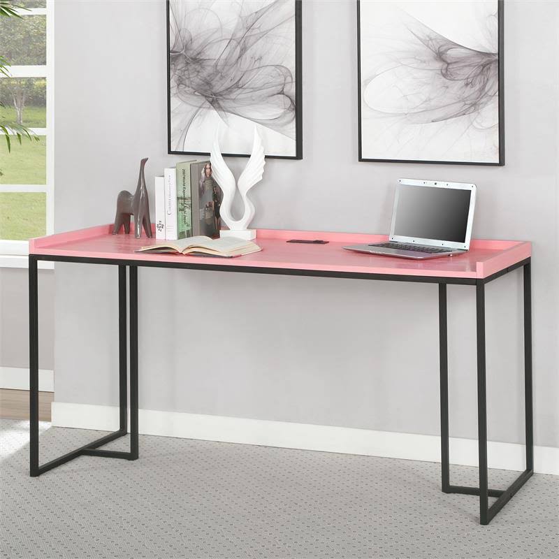 Pink Wood Computer Desk X8472