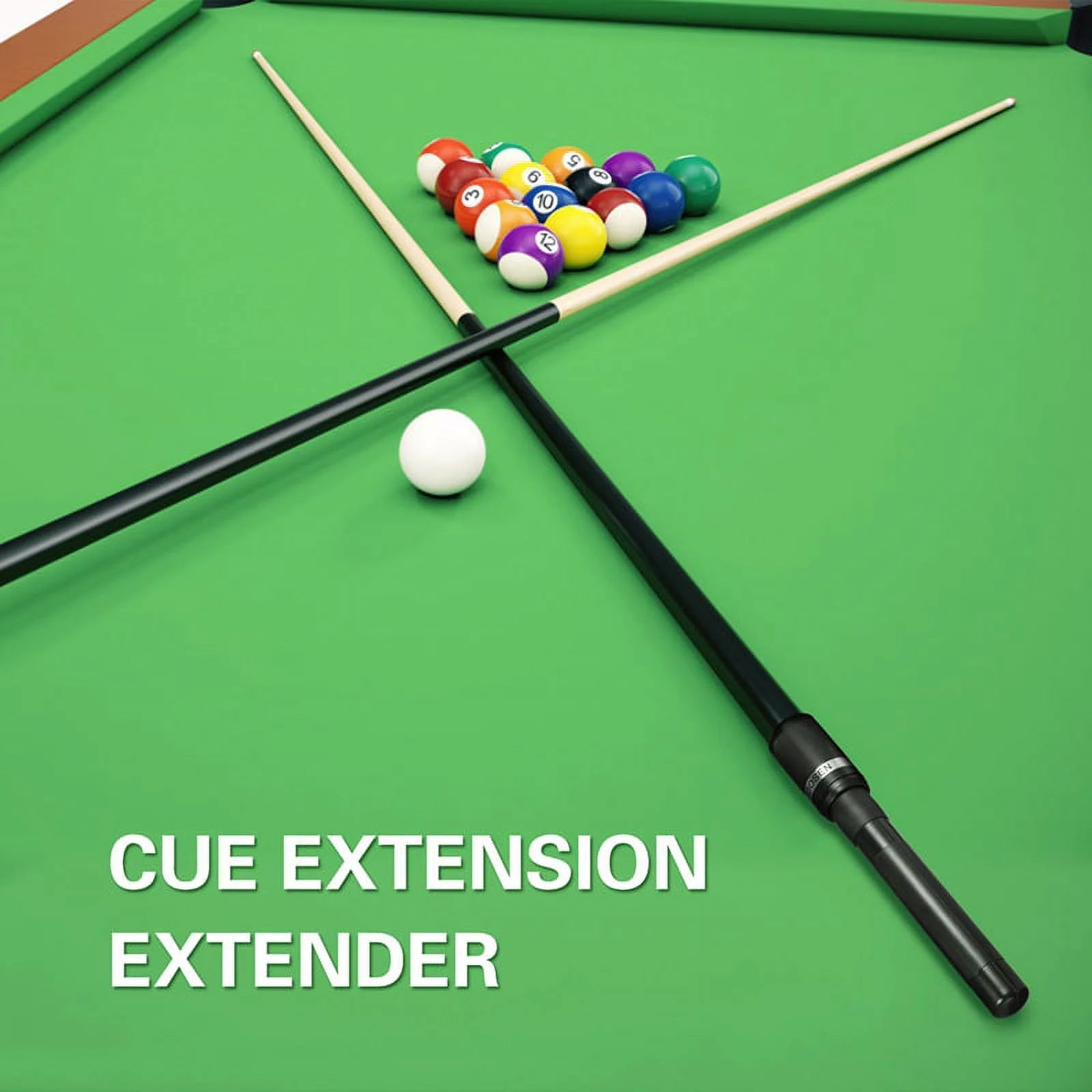Telescopic Pool Cue Extension Extender Y455165