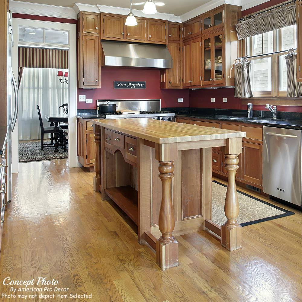 Unfinished Solid Cherry Kitchen Island Leg O8996