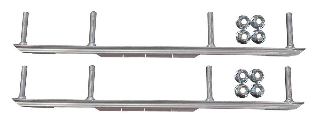 Red BX Snowmobile Skis with 6" Shaper Bars Complete Kit M682907