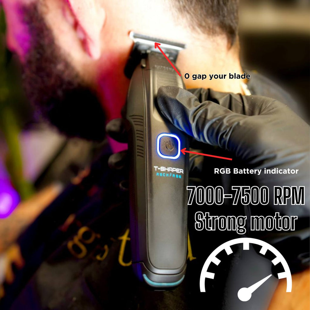 Black Recharge Professional Trimmer X1725