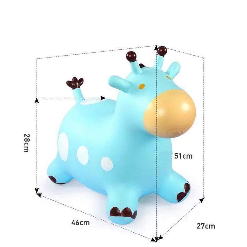 Pink Inflatable Bouncing Giraffe Kids Hopper S4664