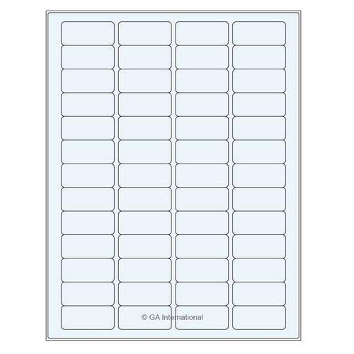 Clear Cryo Laser Labels 1.77x22 x 0.79x22 / 45mm x 20mm S209