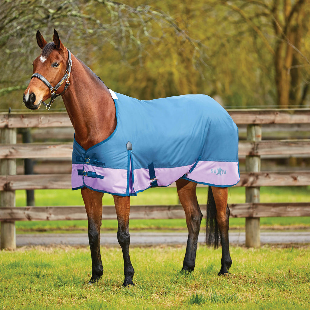 Grey/Navy Turnout with Gusset Standard Neck Z161481