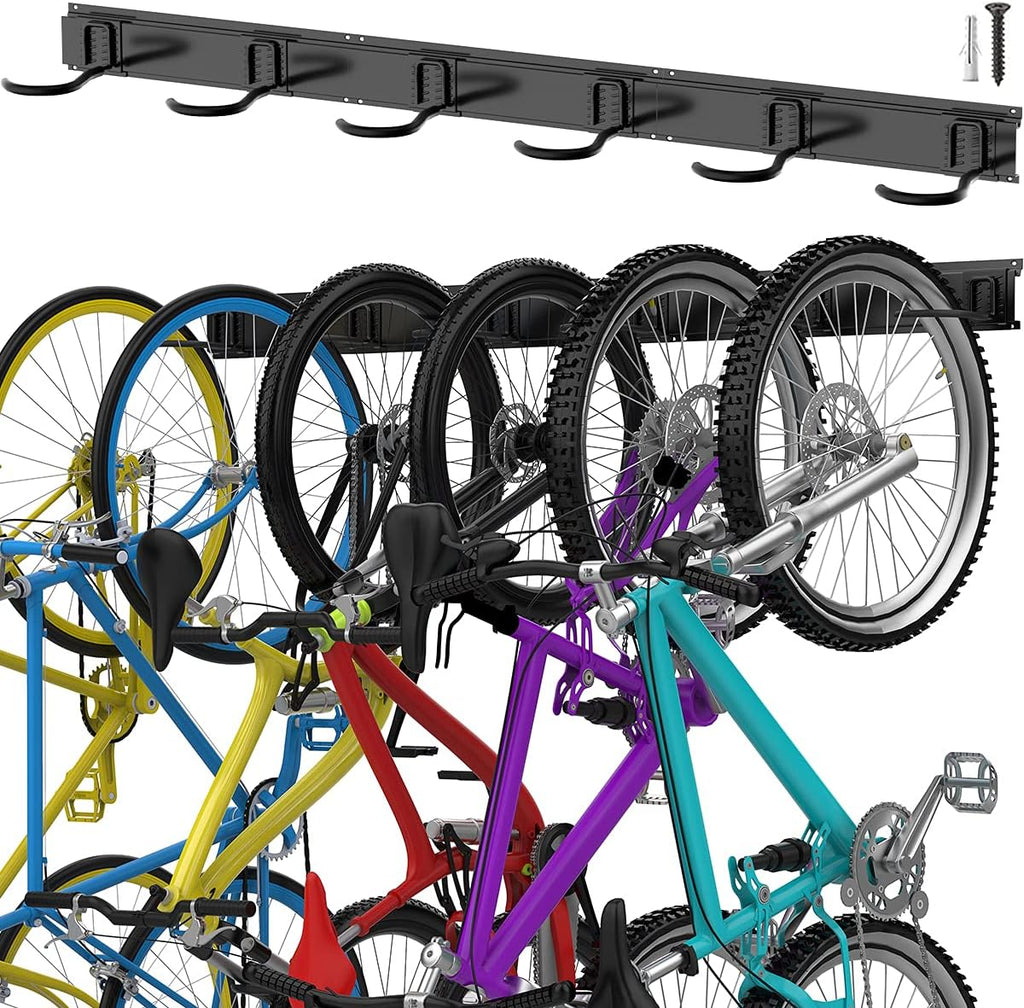 6 Bike Rack Wall Mount Pack of 2 M4056