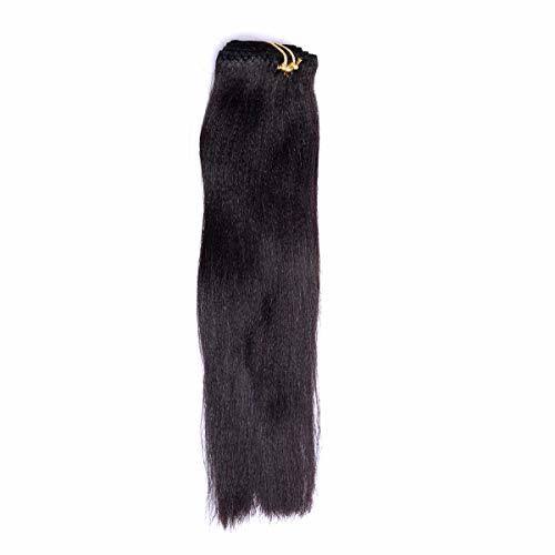 Yaki Straight Clip in Hair Extensions Real Remy Hair Q1293