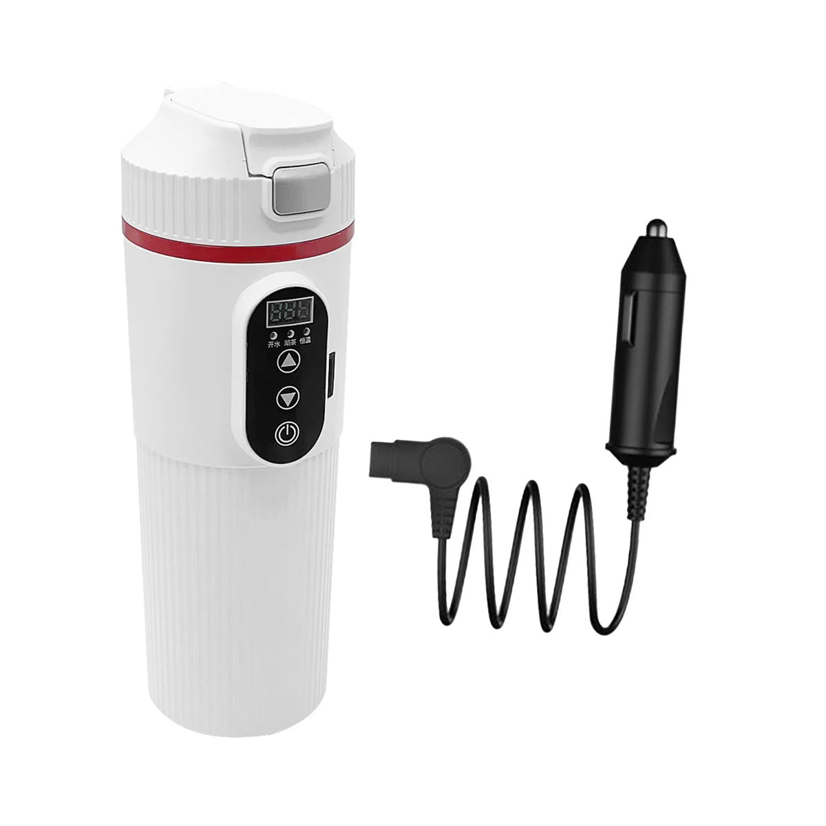 12V 24V Car Electric Water Kettle Tea Coffee Kettle DC Powered Fast Heating 22x7cm Water Boiler Heater Portable C50394