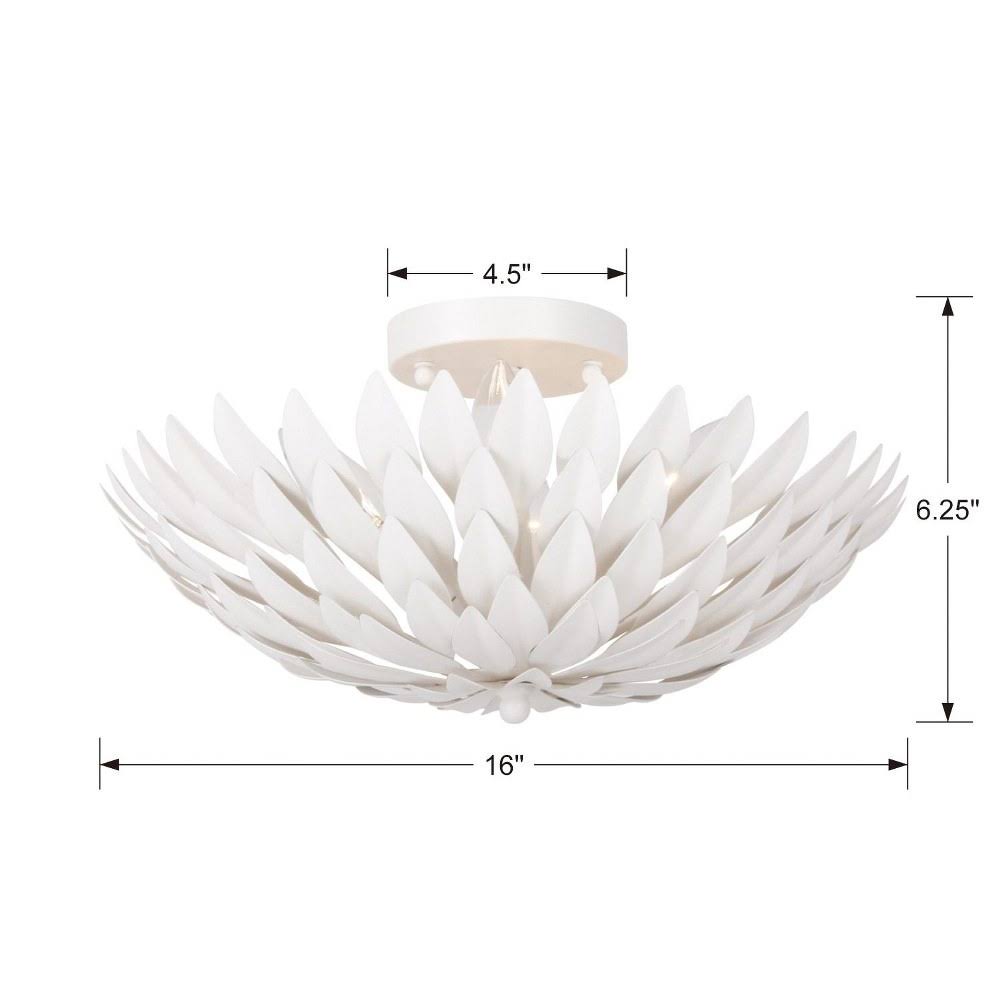 Antique Silver 4 Light Ceiling Mount X683