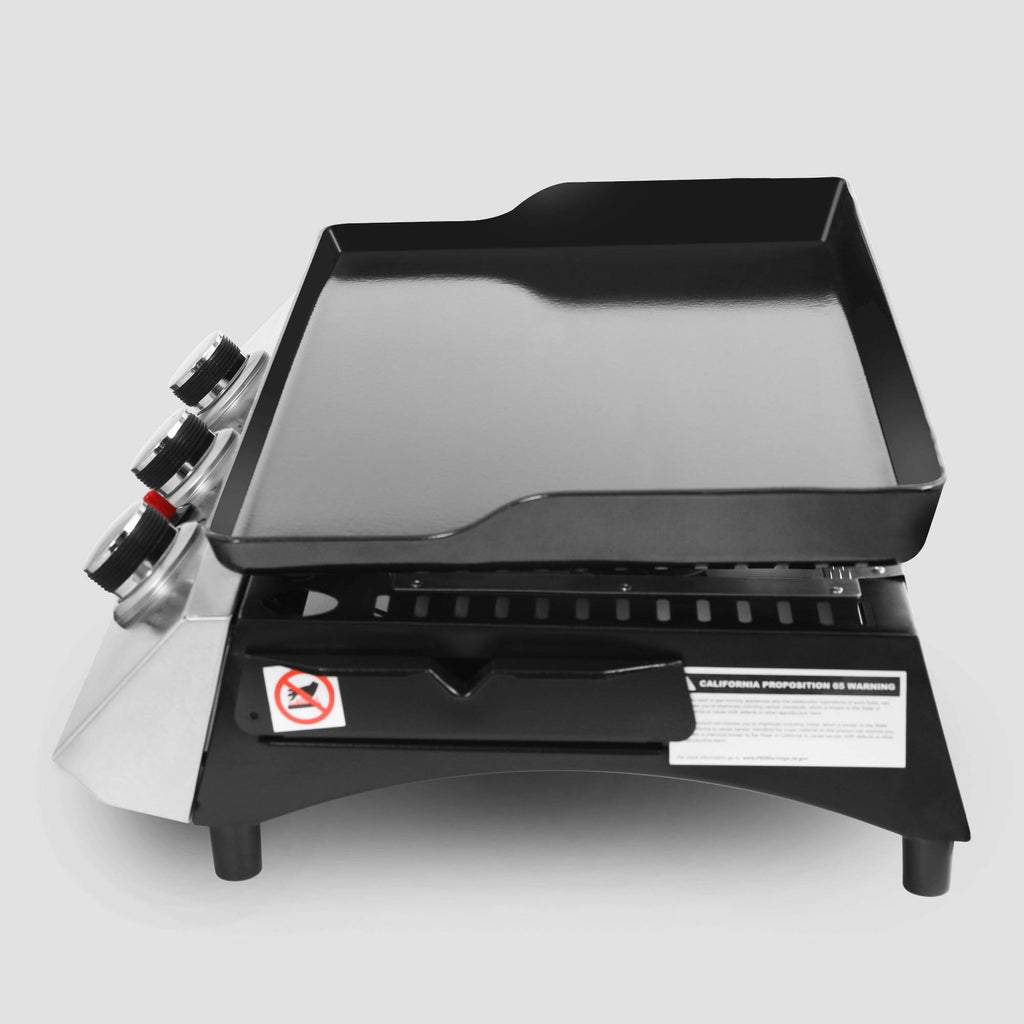 Portable 3-Burner Propane Gas Grill Griddle Q333