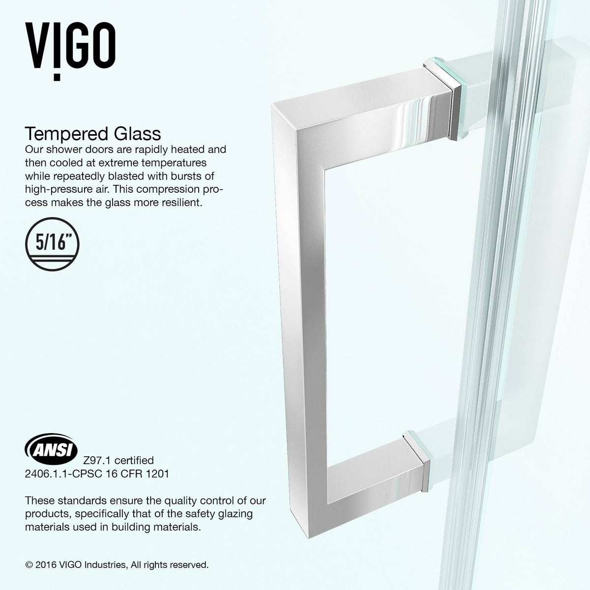 28x22 Frameless Clear Glass Shower Door H1796