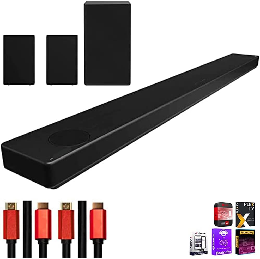 7.1.4ch High Res Audio Sound Bar with Dolby Atmos and Surround Speakers I591
