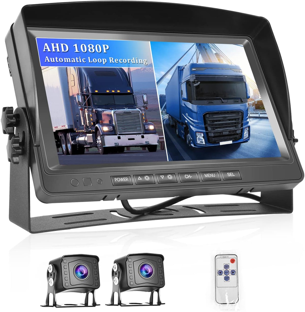 9 inch AHD 1080P Wired Backup Camera with Monitor Kit X76235