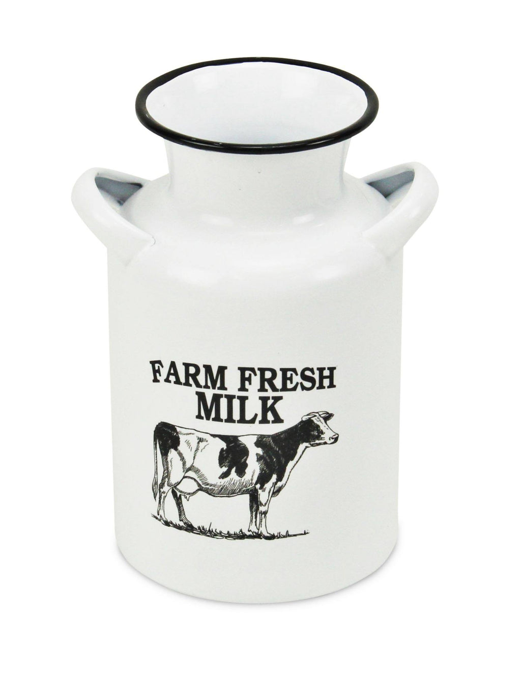 White and Black Lacquered Decorative Milk Jug R940818