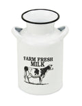 White and Black Lacquered Decorative Milk Jug R940818