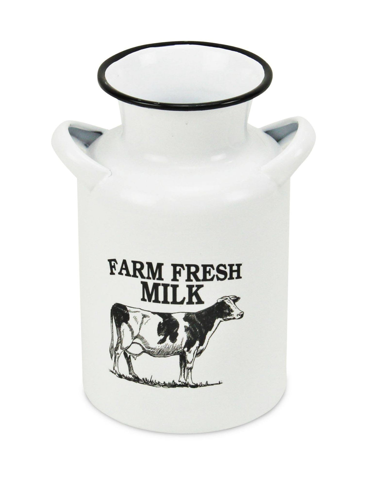 White and Black Lacquered Decorative Milk Jug R940818