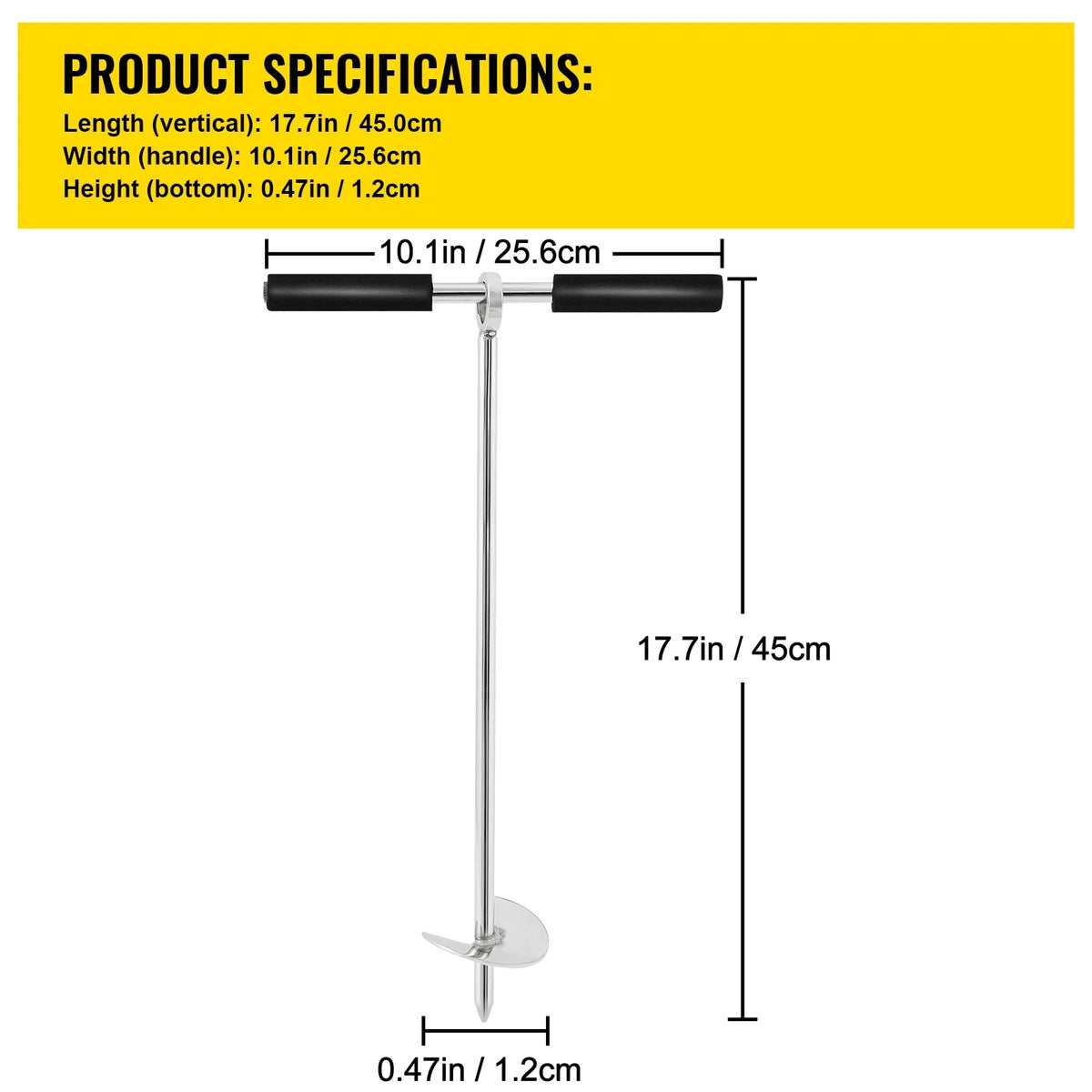 18" 316 Stainless Steel Screw Anchor with Carry Bag J514860