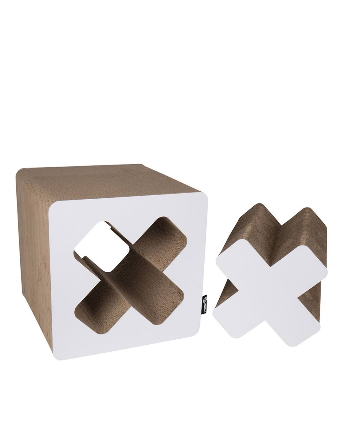 Large White Cardboard Cat Scratcher F532