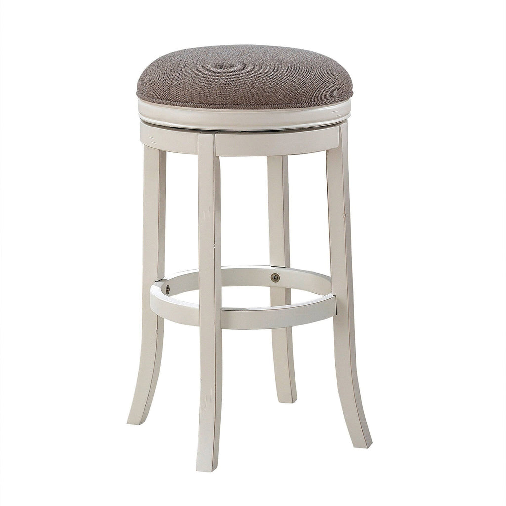 White Backless Tall Bar Stool C65532