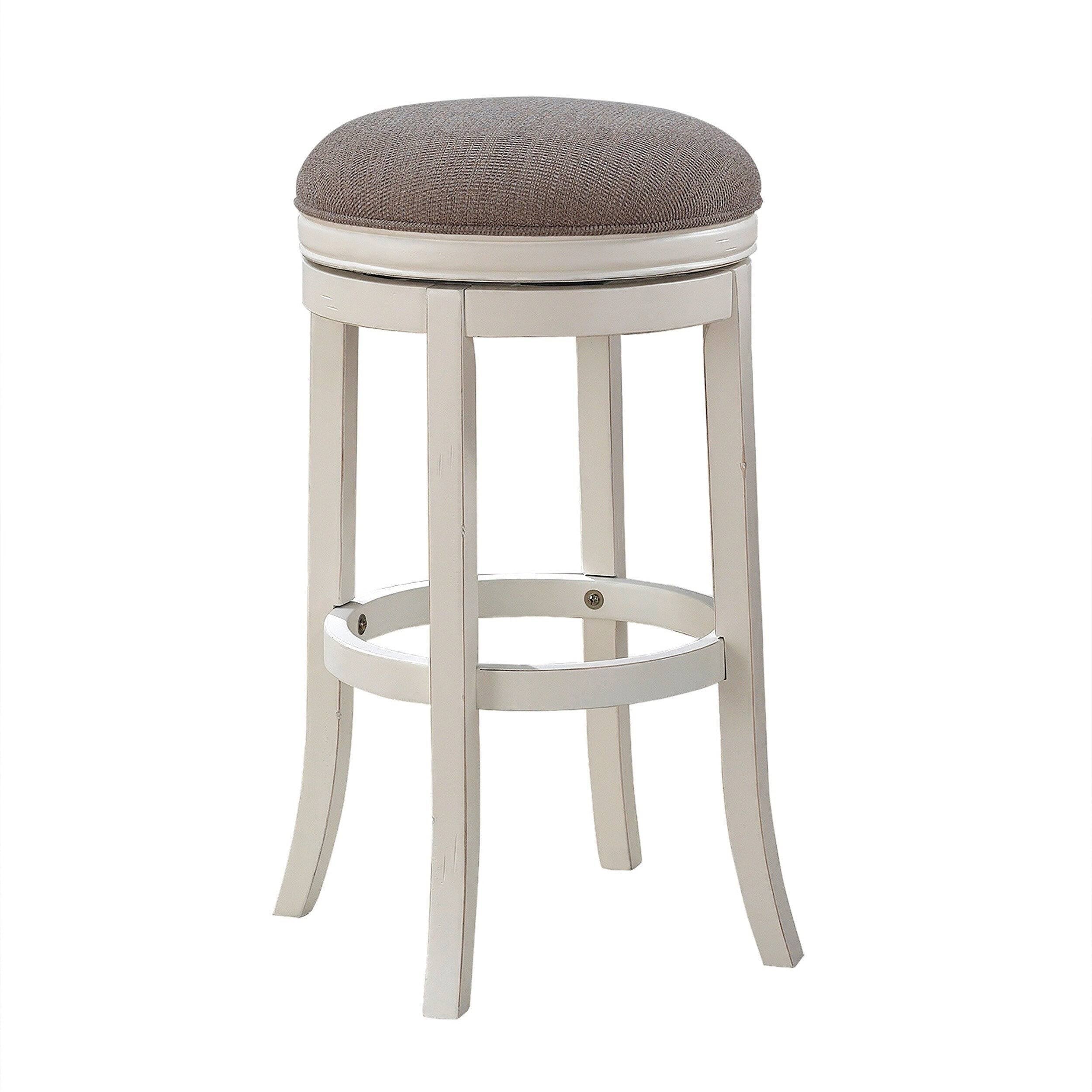 White Backless Tall Bar Stool C65532