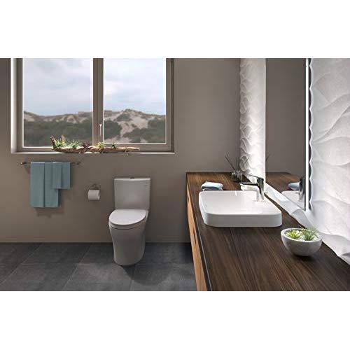 Cotton White Two-Piece Elongated Dual Flush Toilet B430090