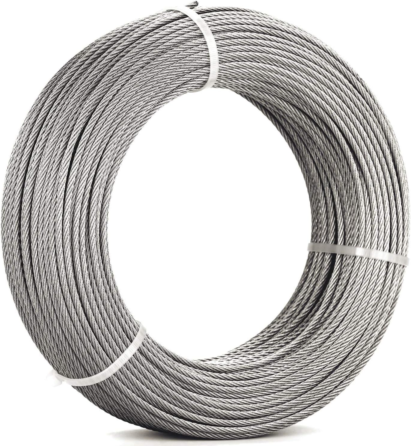 1/8 Stainless Steel Aircraft Wire Rope 200 Feet T 316 Marine Grade E459
