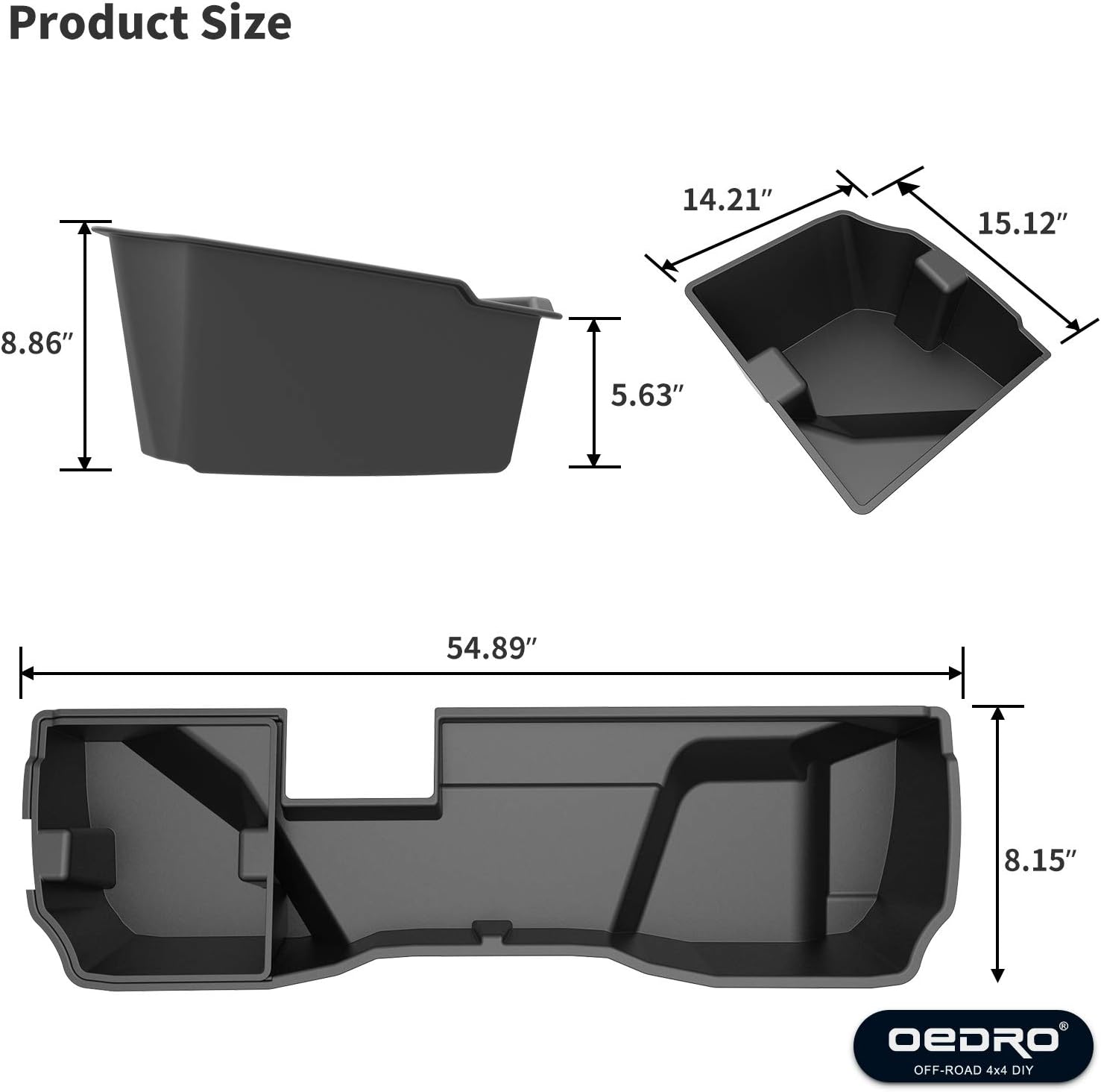 Rear Under Seat Storage Box for Double Cab V797771