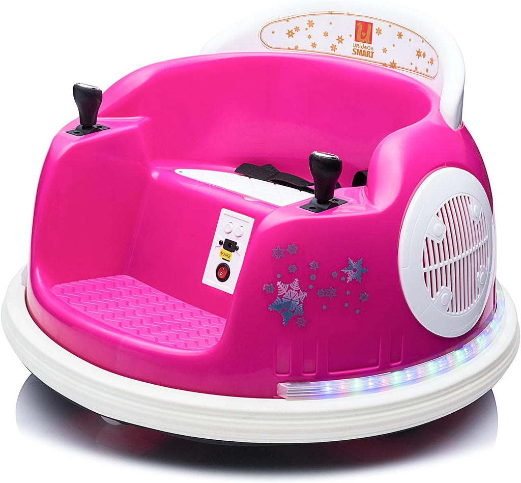 6V Ride On Bumper Car with Remote Control (Pink) W503