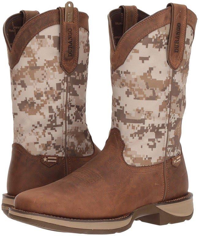 Brown Desert Camo 8 Work Boots Q93184