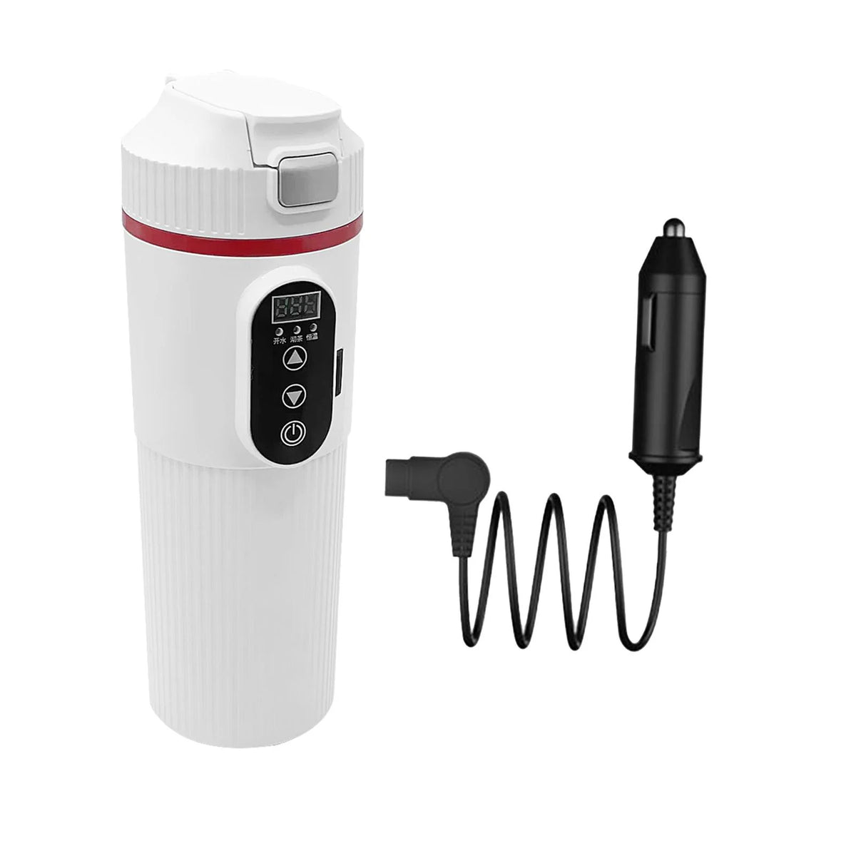 12V 24V Car Electric Water Kettle Tea Coffee Kettle DC Powered Fast Heating 22x7cm Water Boiler Heater Portable C50394