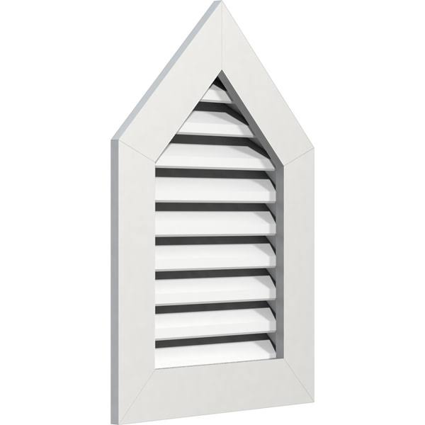 PVC Gable Vent with 1 inch Frame Size X340