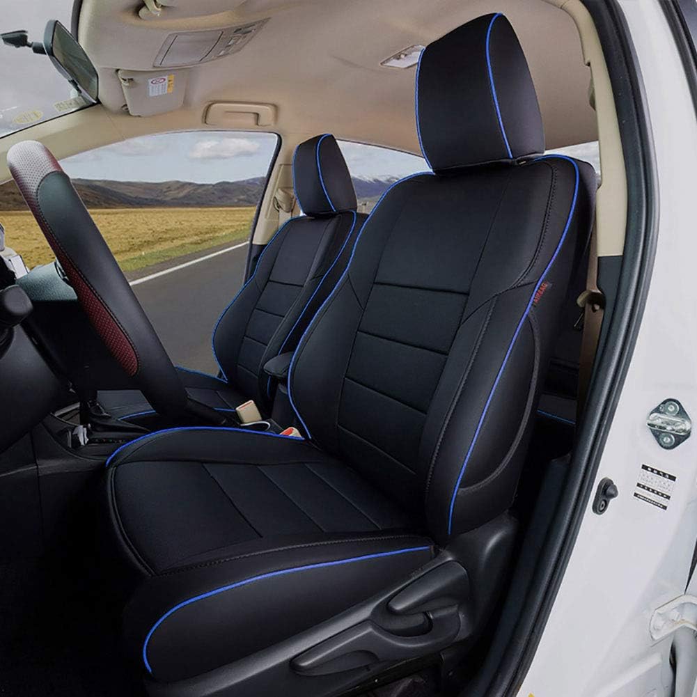 Black Leatherette Custom Fit Seat Covers B8449