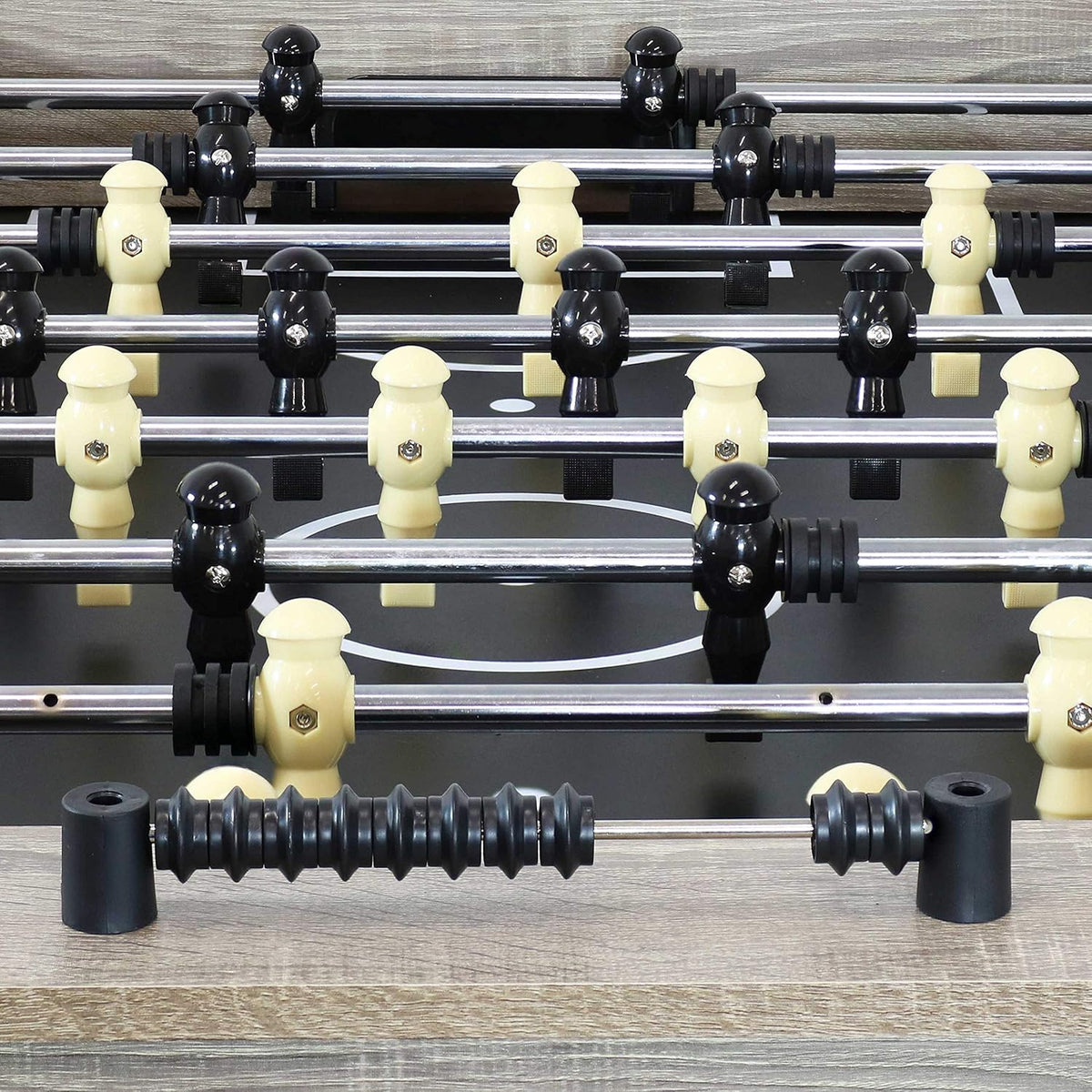 54.5-Inch Indoor Foosball Table with Gray Distressed Wood Look N846