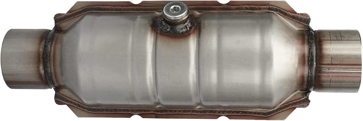 2.5" Inlet/Outlet Catalytic Converter with O2 Port & Heat Shield, Pack of 2 Z58450