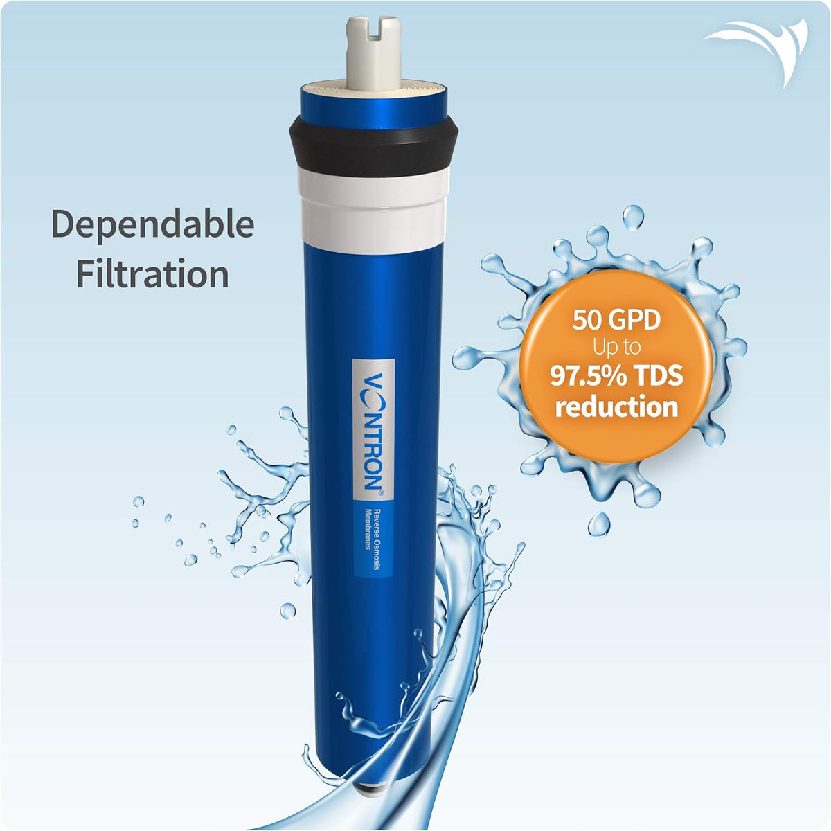 RO Membrane 100 GPD Reverse Osmosis Water Filter Replacement Cartridge V785639