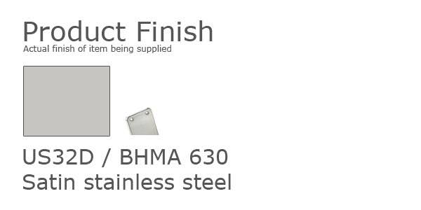 Back to Back Flush Pull Set Satin Stainless R88166