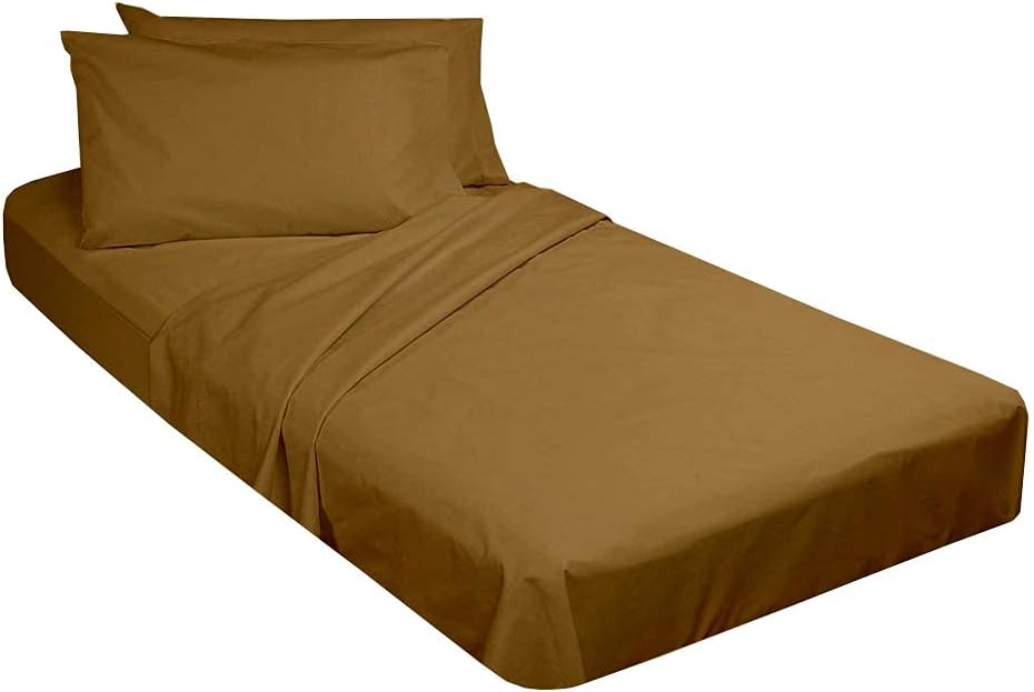 Ivory Solid Cotton Fitted Cot Sheet 4 Piece D229174