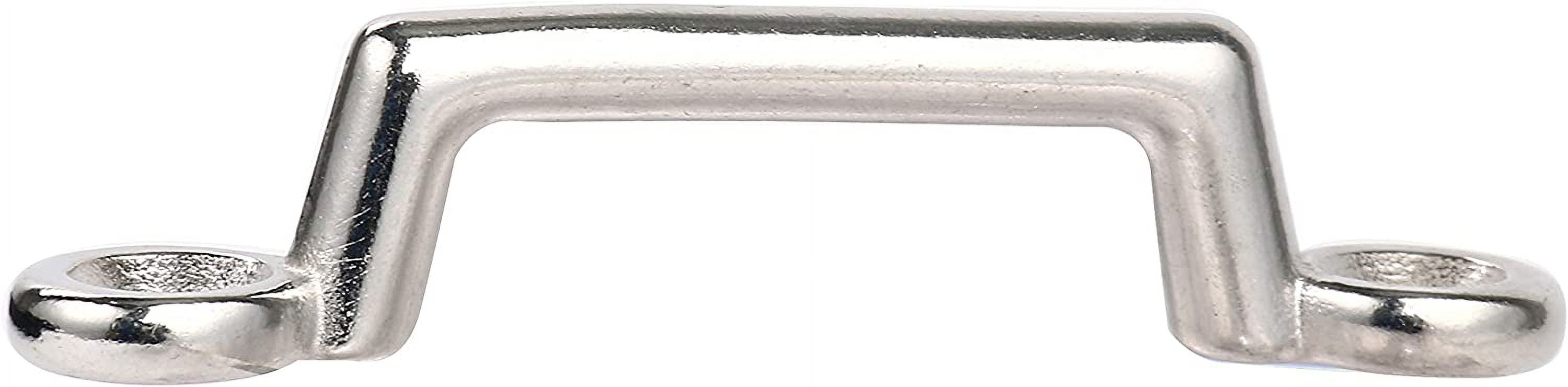 Pack of 6 Stainless Steel Bimini Top Strap, Pad Eye, Footman's Loop Y33405