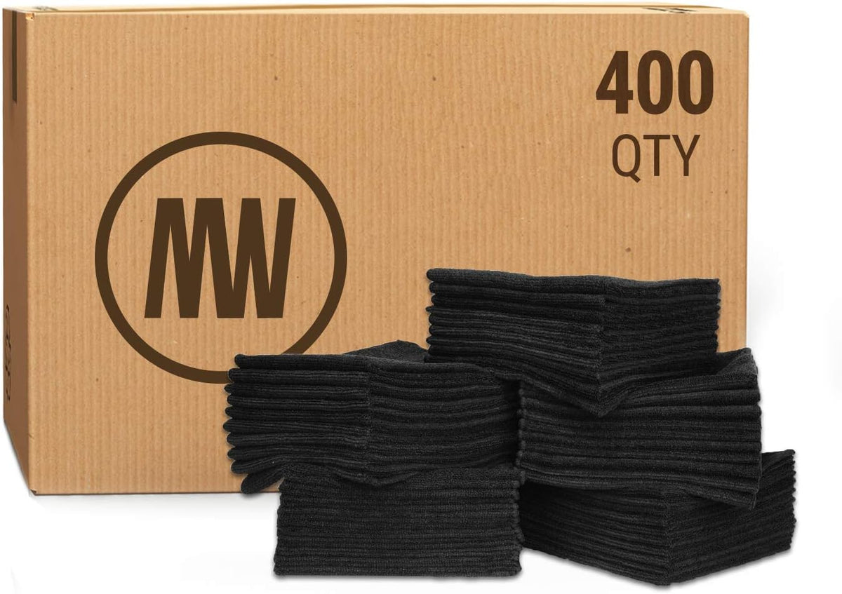 Black Microfiber Towels 400 Count W428197
