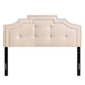 Cream Button Tufted Headboard J615