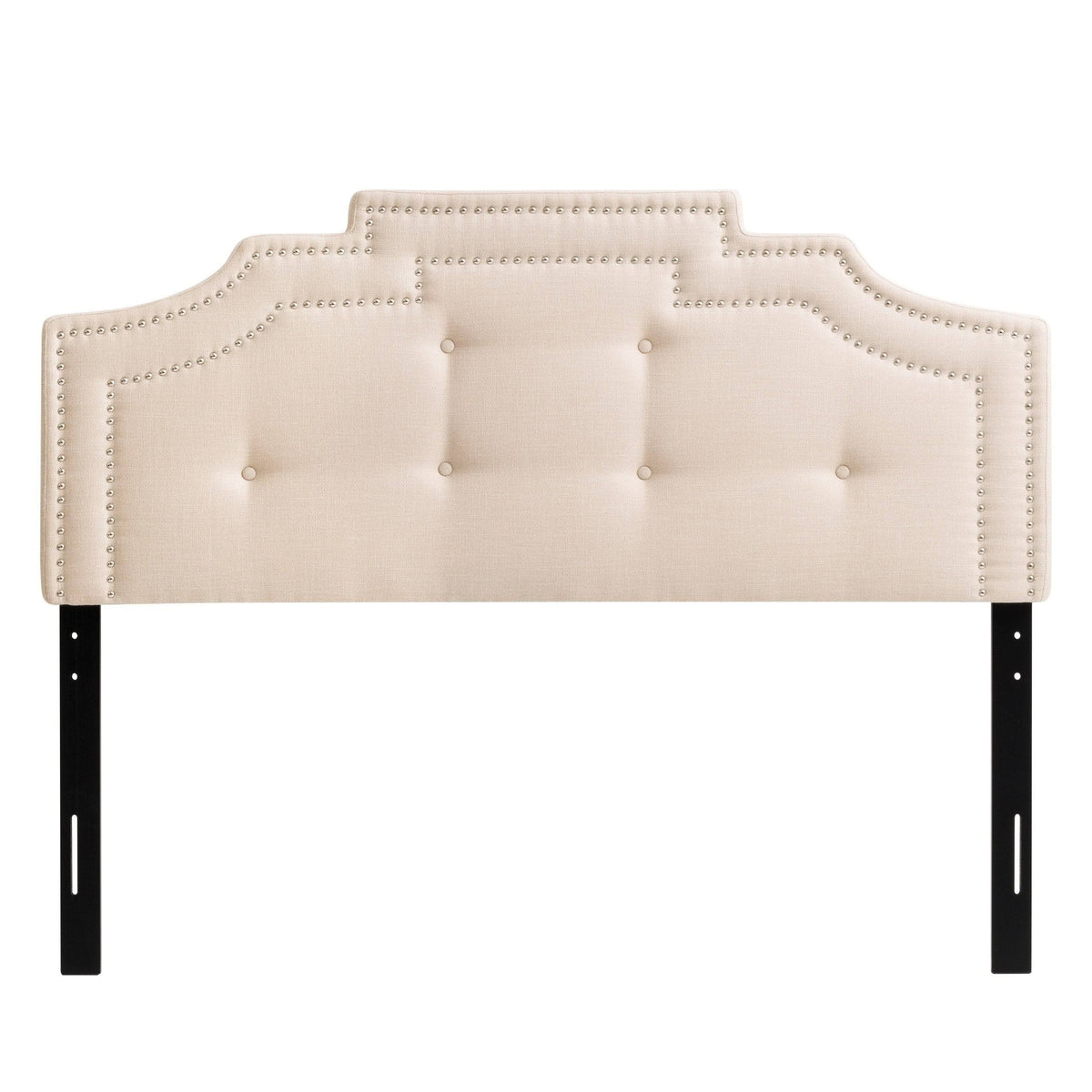 Cream Button Tufted Headboard J615