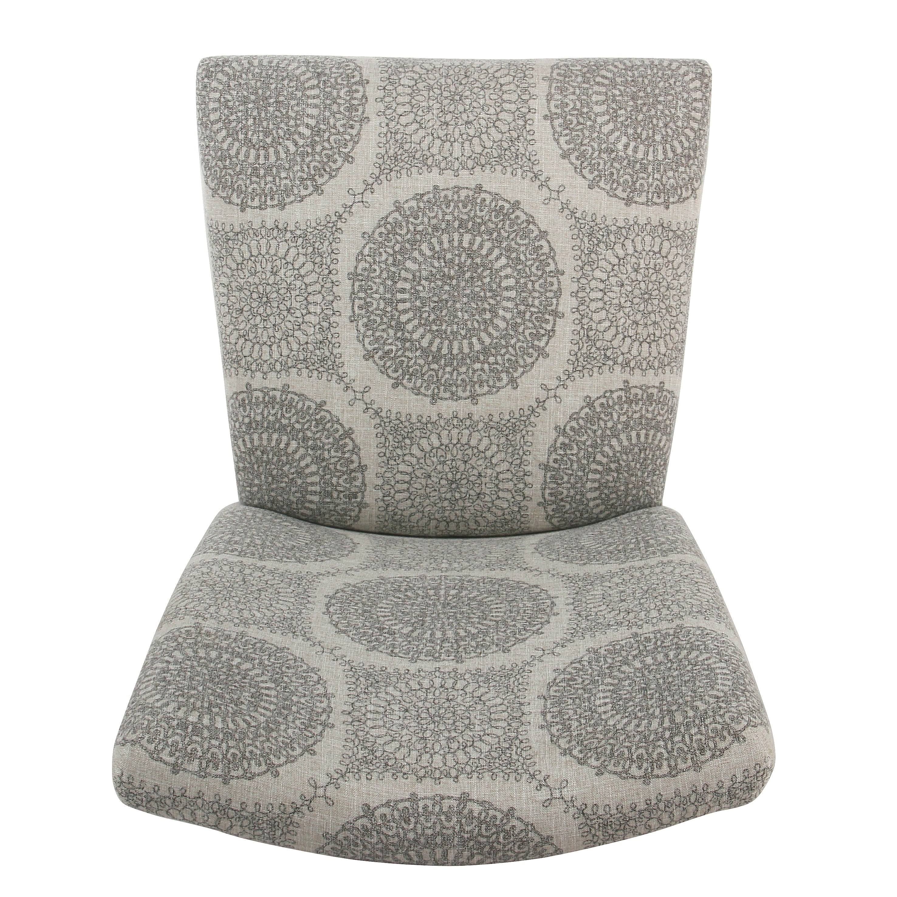 Gray Medallion Parsons Dining Chair (Set of 2) Z128803