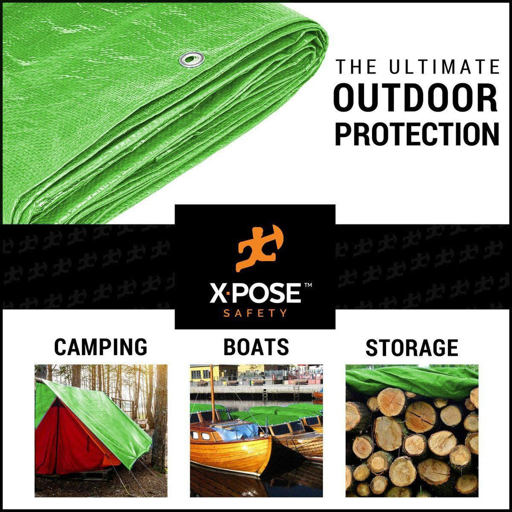 Green Poly Tarps 15 x 20 - Case of 6 W232861